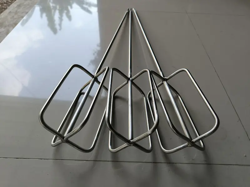 Alat Pengaduk Adonan Model Kotak / Pengocok Adonan Martabak Stainless Stell Anti Karat - Mata Bor Mixer Multifungsi Ukuran 40cm & 60cm 0