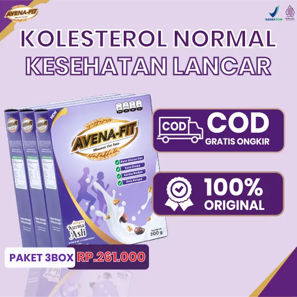 Paket Avenafit - 3 Box Sereal Oatmeal Susu Kurma | BPOM & Halal MUI [ BISA COD ]