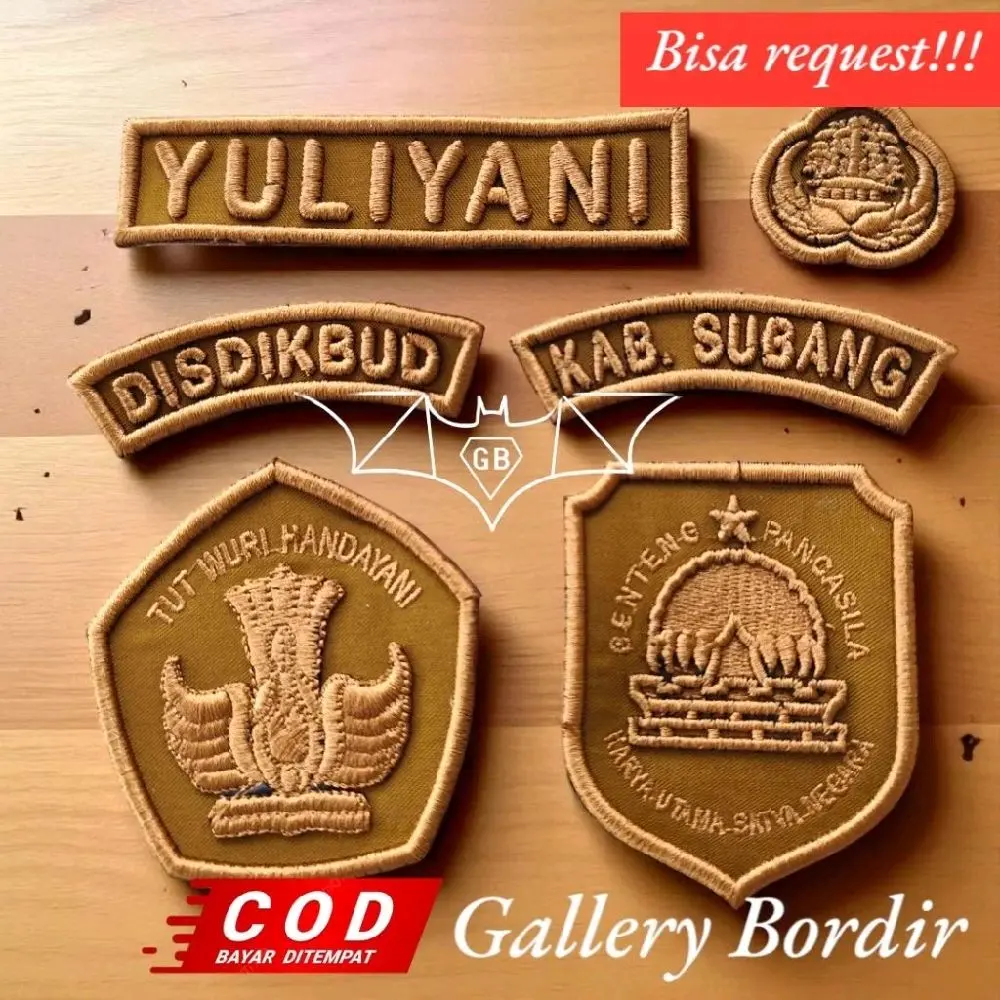 TEEBARU !!! BORDIR PEMDA DINAS PENDIDIKAN TIMBUL BISA REQUEST!!