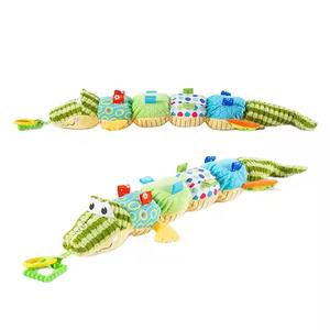 Cartoon Crocodile Plush Decorative Pillow Stuffed Animal Crocodile Doll with Clothes Plush Toy Birthday Gif