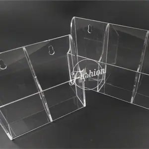 Akrilik (Acrylic) Tempat Remote TV AC TIDAK INCLUDE DENGAN PELEKAT / SKRUP Penyimpanan Tempel Tembok Dinding Holder Remot Stand