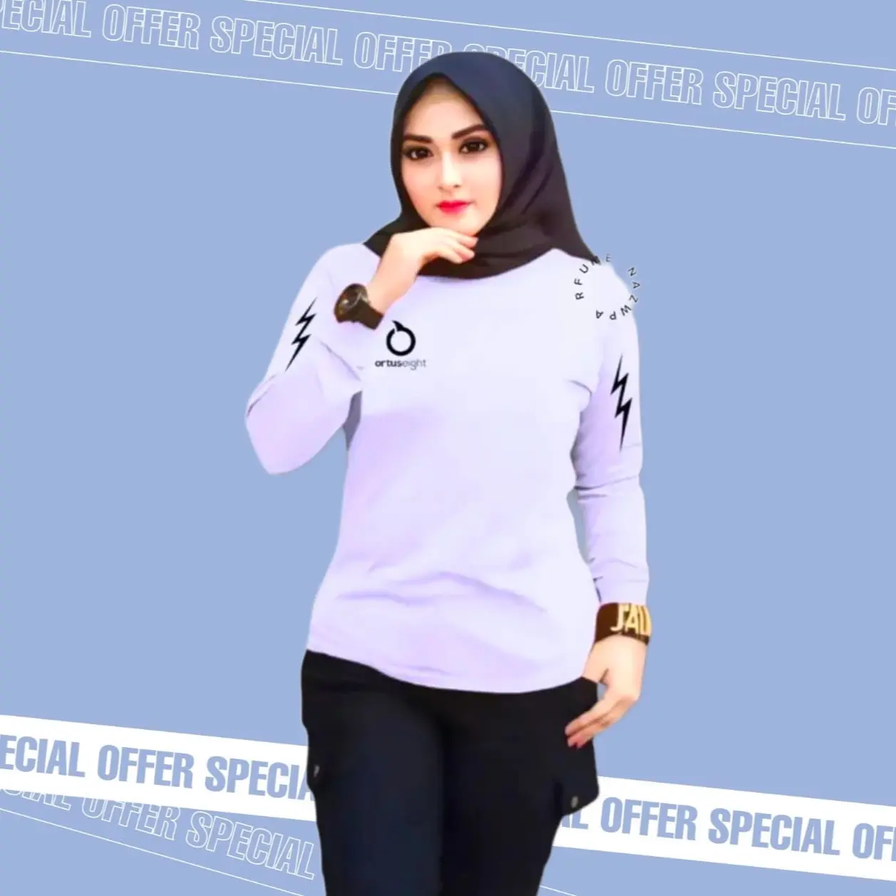 BAJU TRAINING RUNNING SENAM JUMBA FITNES WANITA JERSEY OLAHRAGA LENGAN PANJANG