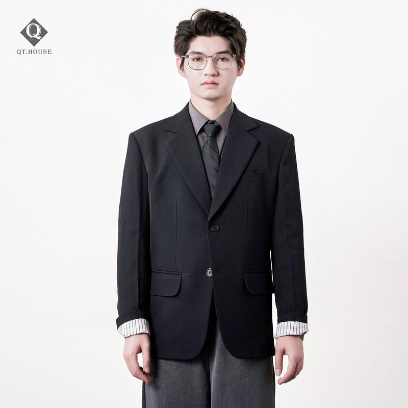 [Daily Blazer] Áo Blazer Nam QTHOUSE 1 Hàng Khuy, Chất Vải Dệt Chéo Dày Dặn, Có Đệm Định Hình Vai, Áo Vest Nam Jacket Menswear - QTBZ01