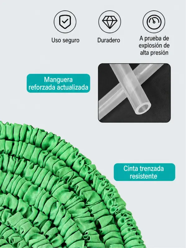15/22/30M Manguera Flexible Extensible,pistola Pulverizadora De Jardín - Foto 6