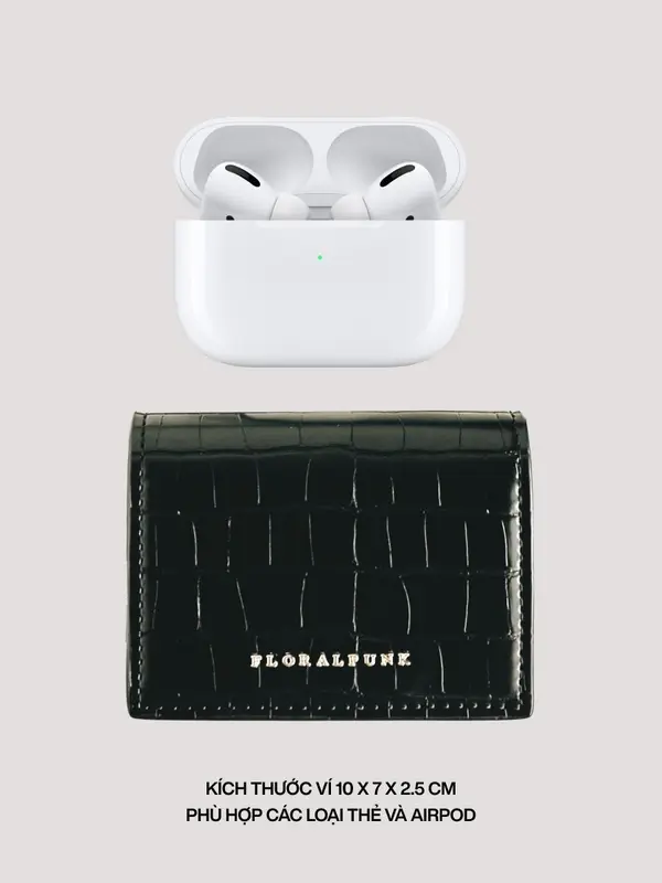 Ví Đeo Chéo Gwen Woc Floralpunk - Mini Bag Da PU Cao Cấp, Đựng AirPods, Chìa Khóa & Thẻ ATM 6
