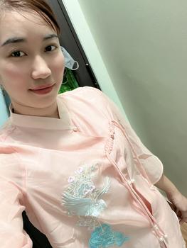 Product Review of Đồ Lam, Pháp Phục Lễ Chùa Vải Voan Tơ Thêu Chim Hạc Vạt Chéo Sang Trọng - Pháp Phục Tuệ Anh Nữ Áo from T**m m** ** đ** 🇹** 1