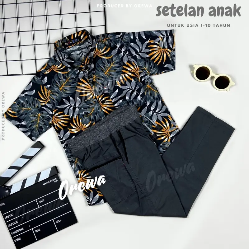Setelan Anak Kemeja Motif Usia 1 2 3 4 5 6 7 8 9 10 Tahun Setelan Kemeja Motif Anak Laki Laki 4