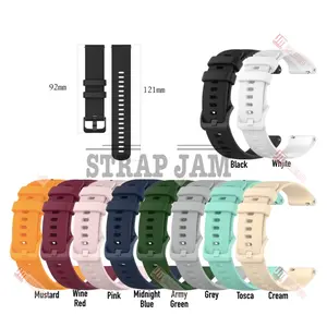 Oye Strap 18Mm 20Mm 22Mm Universal Bahan Silikon Lentur - Tali Jam Tangan New
