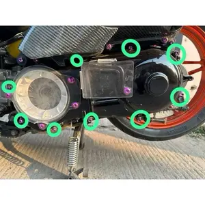 Baut titanium cvt nmax aerox 10pcs baut titanium vietnam grade5 original