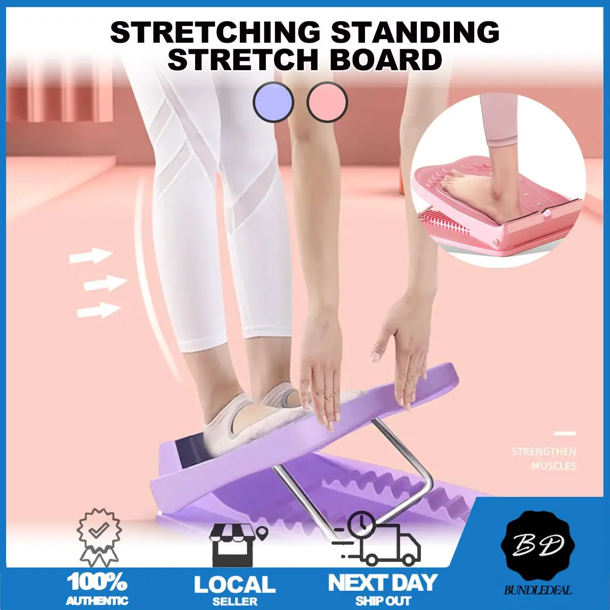[SG] Stretching Standing Stretch Board/ Slant Boards Foot Stretcher/ Leg Pedal Board Calf Stretcher/ Leg Foot Stretching Board