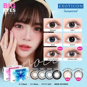 COD X2 Innocent BIG EYES BLACK BLUE BROWN GREY Normal dan Minus ( -0.50 sd -6.00 )DIA 16.00mm / Soflen / Lensa Kontak / BS SOFTLEN