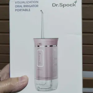 Dr.Spock Water Flosser Dapat Dilipat Water Floss Electric Oral Lrrigator 160 Ml Pembersih Gigi Penyesuaian Mode Pembilasan Tiga Kecepatan Pengisian USB Pembersih Karang Gigi Gusi Bersihkan Mulut Pembersihan Perawatan