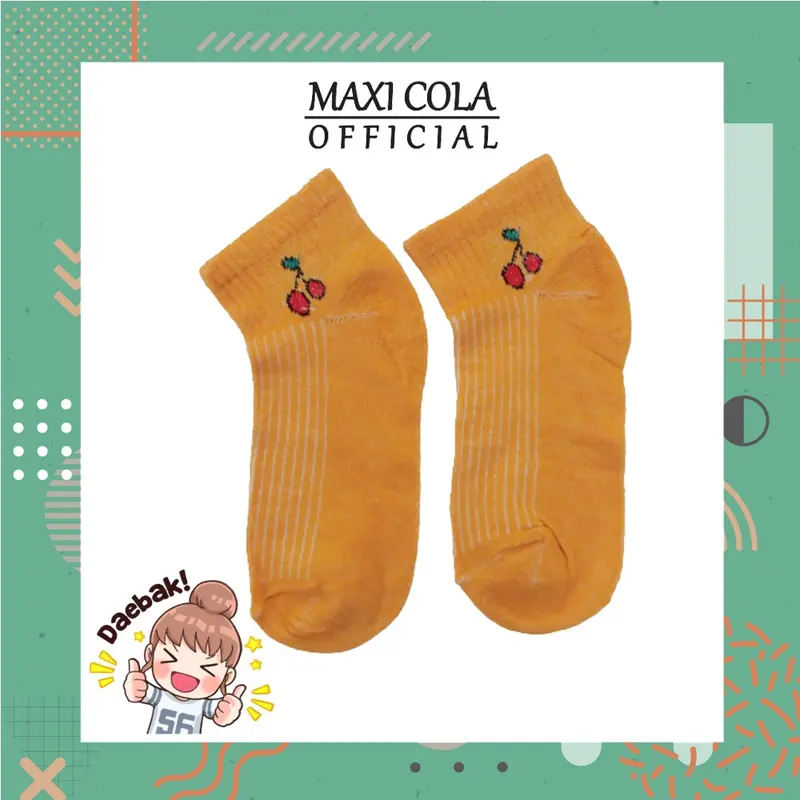 Kaos Kaki KS23 Kaos Kaki Motif Karakter Buah Kaoskaki Import Murah 4