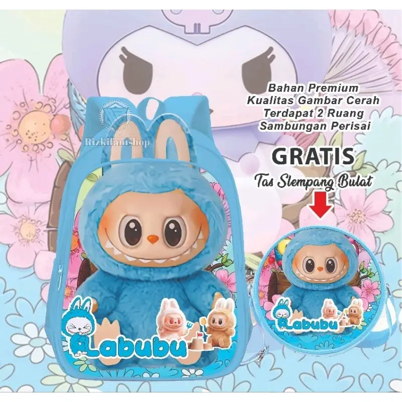 Tas Anak Sekolah TK Paud Labubu untuk Fashion 3