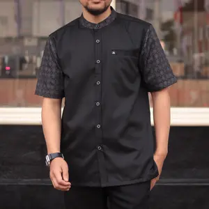 Marajoofficial - Sipangka kemeja pria lengan pendek motif emboss