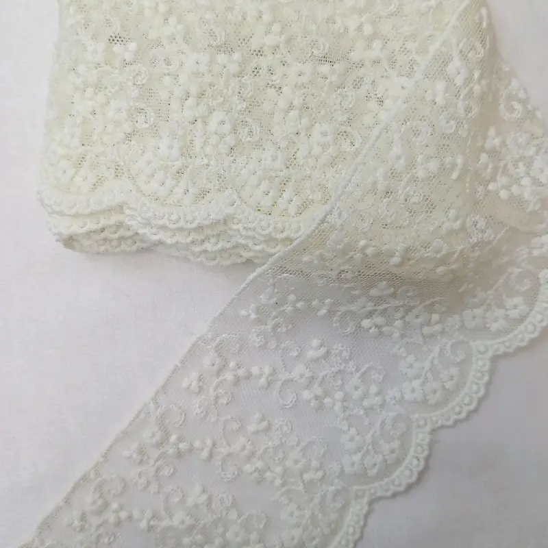 RENDA TILLE FULL BORDIR PINGGIRAN BAJU/RENDA BUNGA BORDIR 8