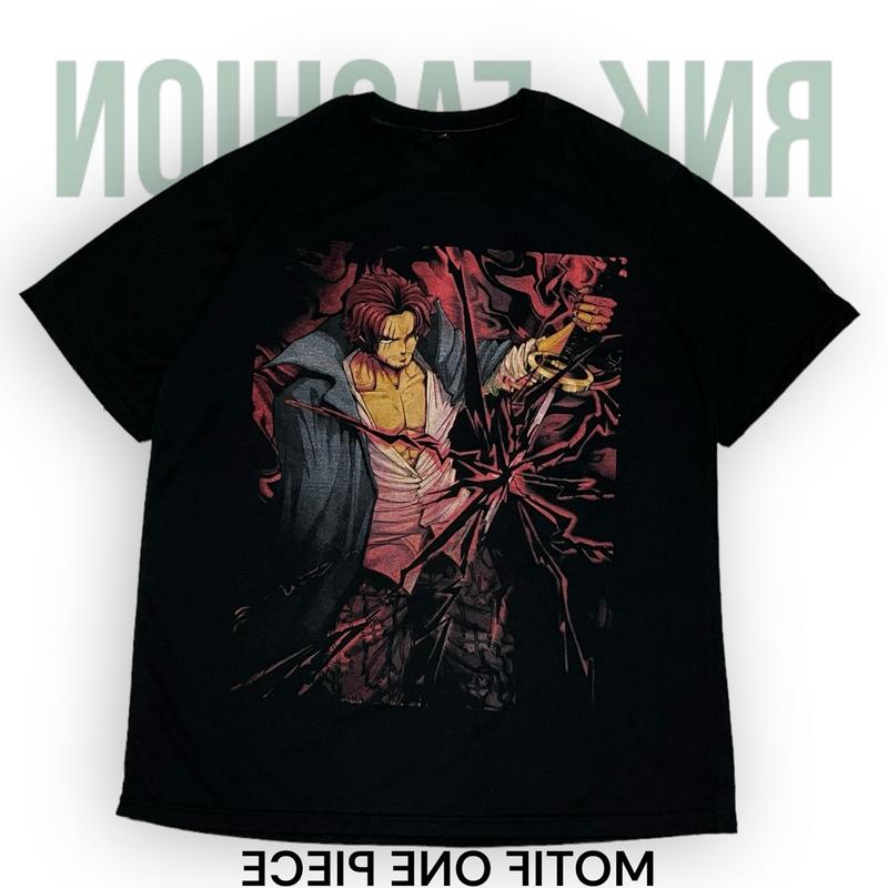 KAOS ANIME ONE PIECE 5PCS RANDOM KAOS DISTRO BAHAN SEMI KATUN LENGAN PENDEK 2