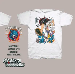 Kaos one piece edition bahan katun combad 24s kaos oblong luffy gear 5