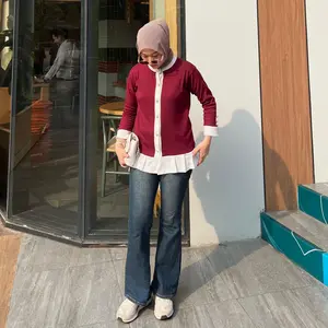 Kalia cardigan knit korean look wanita | cardigan rampel