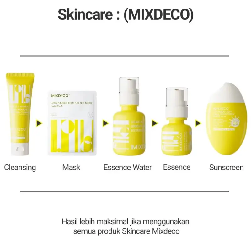 【4 PCS】Mixdeco Sheet Mask Whitening/Anti-Aging/Repair/Moisturizing 3