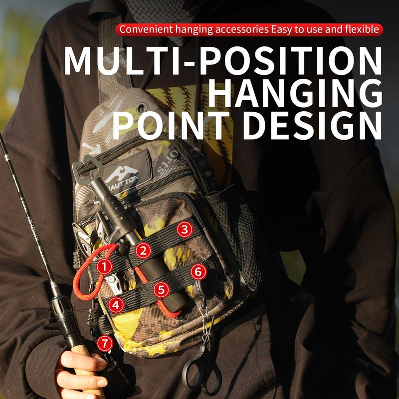 Product Introduction of HAUT TON Smart Fishing Backpack Tackle Sling Bag - Fishing Backpack with Rod Holder - Tackle Box Gifts for Men Women 3