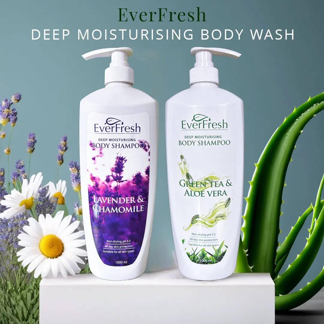 EverFresh Deep Moisturizing Body Wash pH5.5 | Green Tea Aloe Vera Lavender Chamomile All Skin Types Body Soap bodywash Body Care Moisturize Cleanser Skin Care