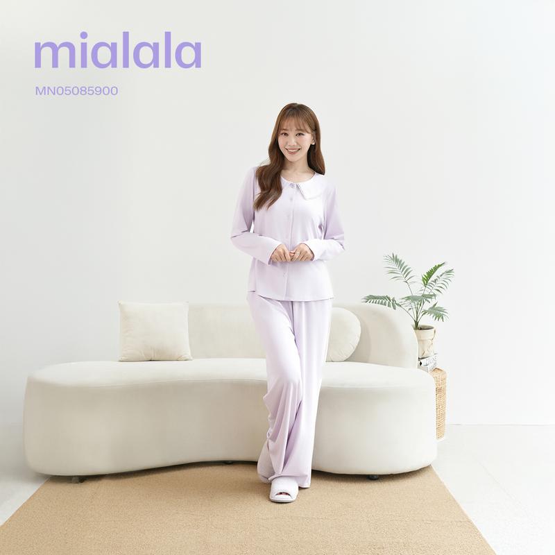   Love Soft  Mialala Bộ Mặc Nhà TDQD MN05085900 Thiết Kế Cổ Đơn Vạt Thoáng Cổ Dễ Chịu Màu Pastel Nhẹ Nhàng Chất Liệu Cotton Co Giãn Tạo Thoải Mái 