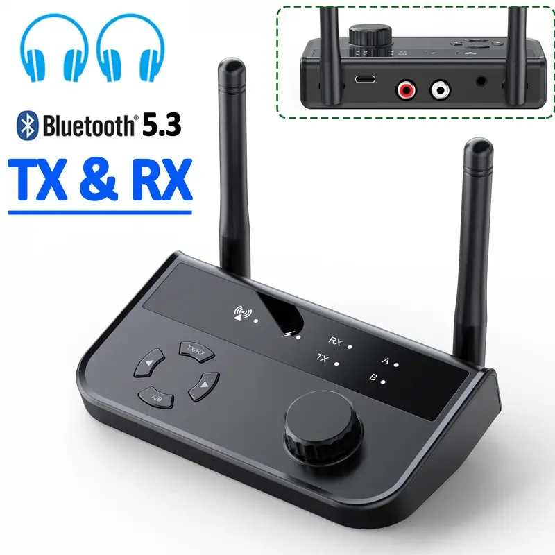 Transmitter Receiver Buetooth 5.3 TX dan RX Jangkauan 10 Meter 0