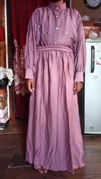 Product Review of CLARA One Set Wanita Payet Mewah Linen Setelan Atasan Rok Kekinian from R**a 3