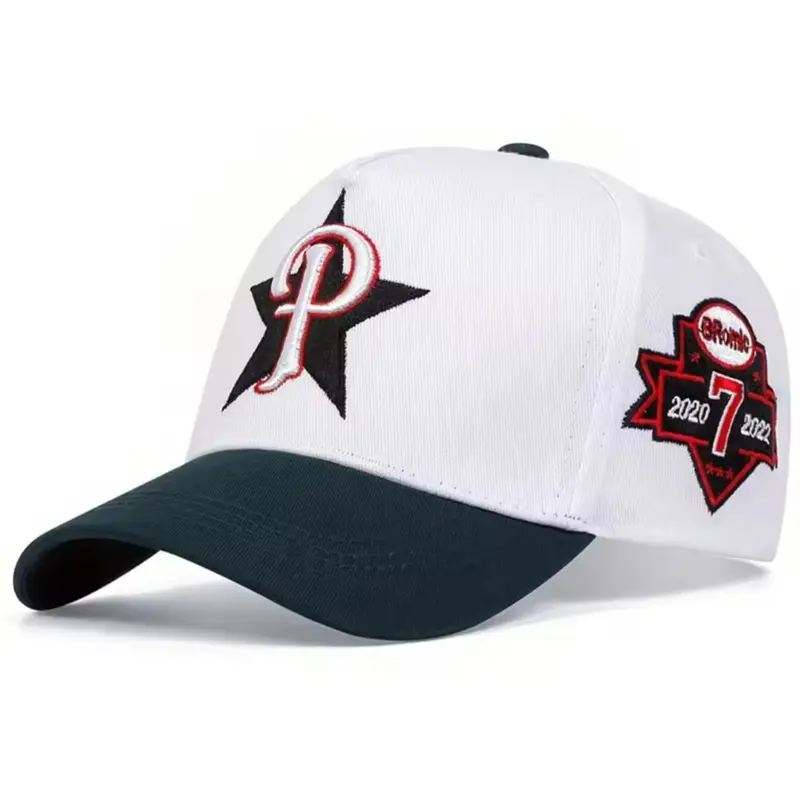 Topi Baseball Bordir P STAR 2025 Kekinian Hat Pria Dan Wanita Dewasa Cotton Drill Termurah 2