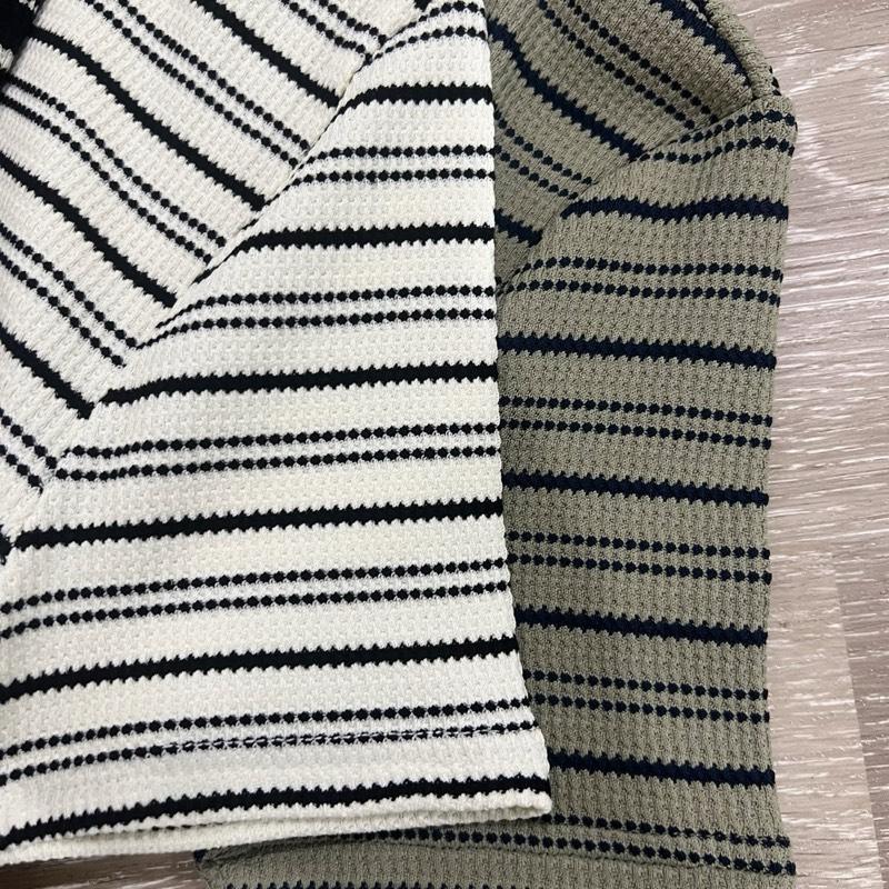 Áo Basic cổ tròn Sọc tay ngắn IVISVIAL B50