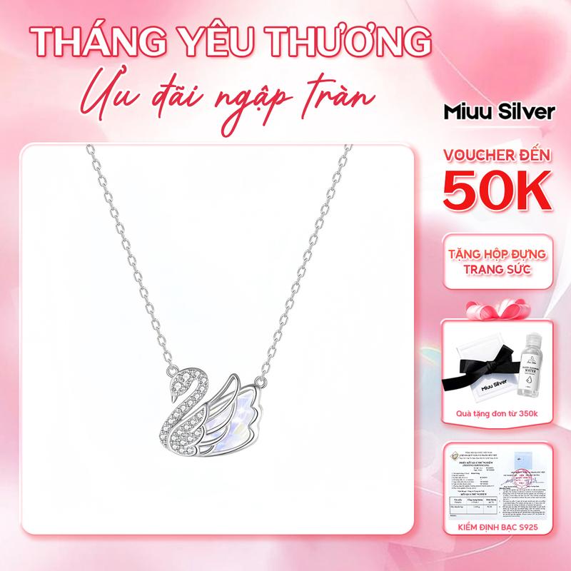 Dây Chuyền Nữ Bạc Miuu Silver Thiên Nga Đổi Màu Ballet of the Swan