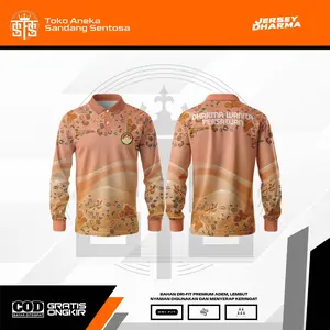 TASS JERSEY POLO DHARMA WANITA LENGAN PANJANG / BAJU JERSEY WANGKI DHARMA LENGAN PANJANG\ KAOS KERAH DHARMA WANITA FULL PRINT / OLAHRAGA DHARMA WANITA DRY-FIT \ KAOS OLAH RAGA UNISEXS \ JERSEY MURAH Sport Polos Sporty Panjang