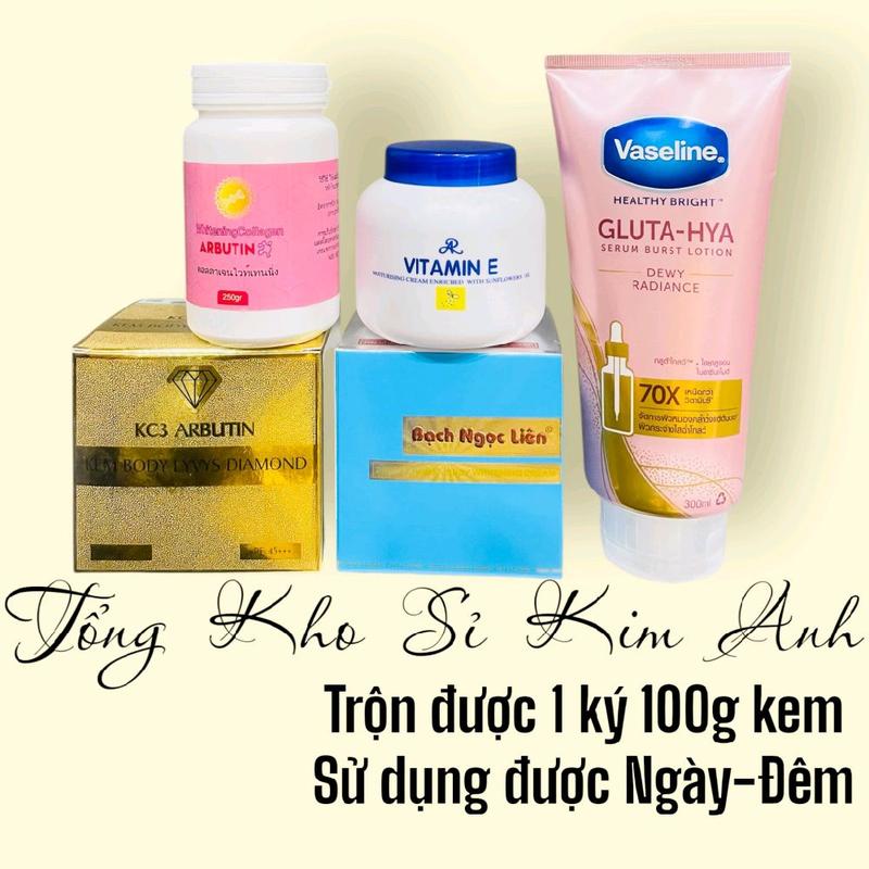 COMBO KEM BODY TỰ TRỘN BẠCH NGỌC LIÊN XANH