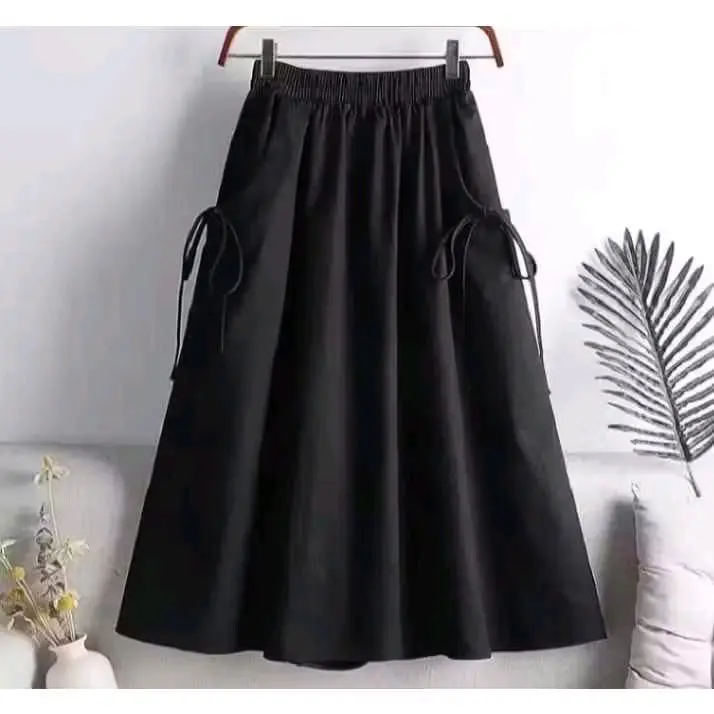 ROK DANIELA rok anak cewe polos aksen pita cantik rok mayung anak perempuan Fashion 4