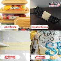 Gambar Borneo Masking Tape / Lakban Kertas 48 mm x 7 m - Not Specified dari Borneo Stationery Kota Surabaya 3 Tokopedia