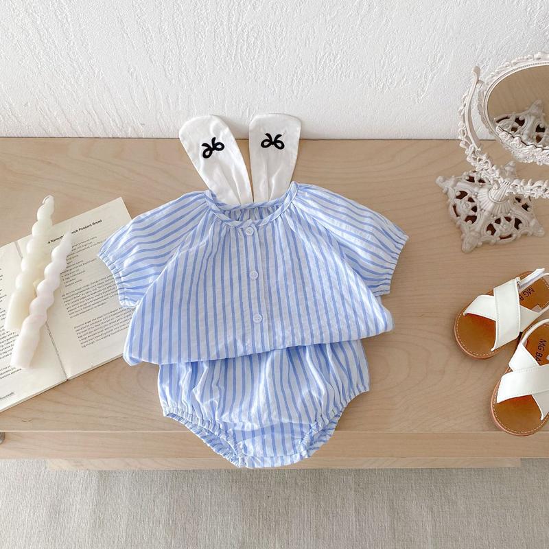 Product Introduction of Bộ 2 Món Mùa Hè, Cho Em Bé Gái, Áo Ngọt Ngào Và Dễ Thương Kèm Quần Đùi, INS, Quần Áo Trẻ Em, Thích Hợp Cho 0-2 Tuổi 24