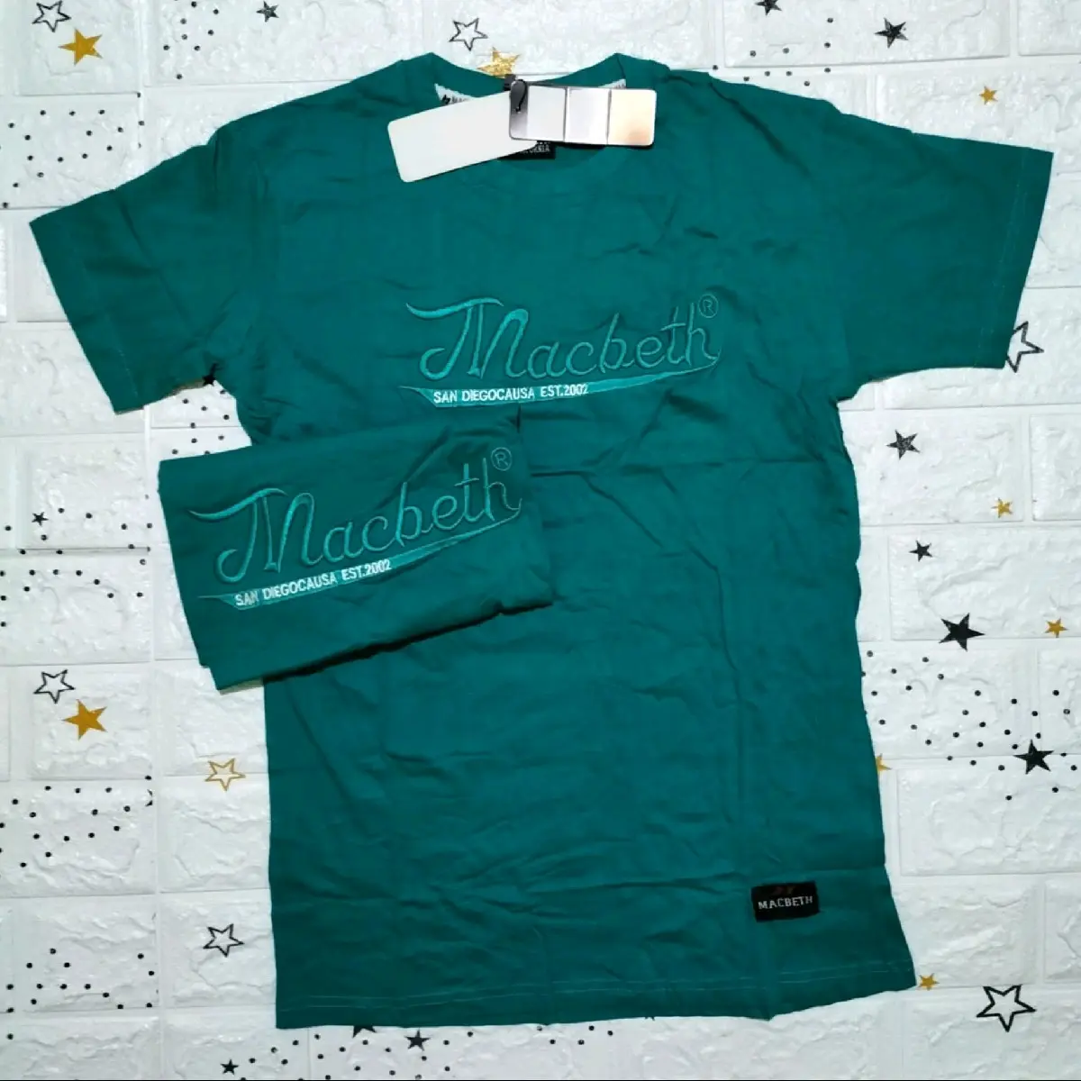 New Branded Overrun M_c_B_E_T_H Embroidered Styles T-Shirt for Men's Cotton