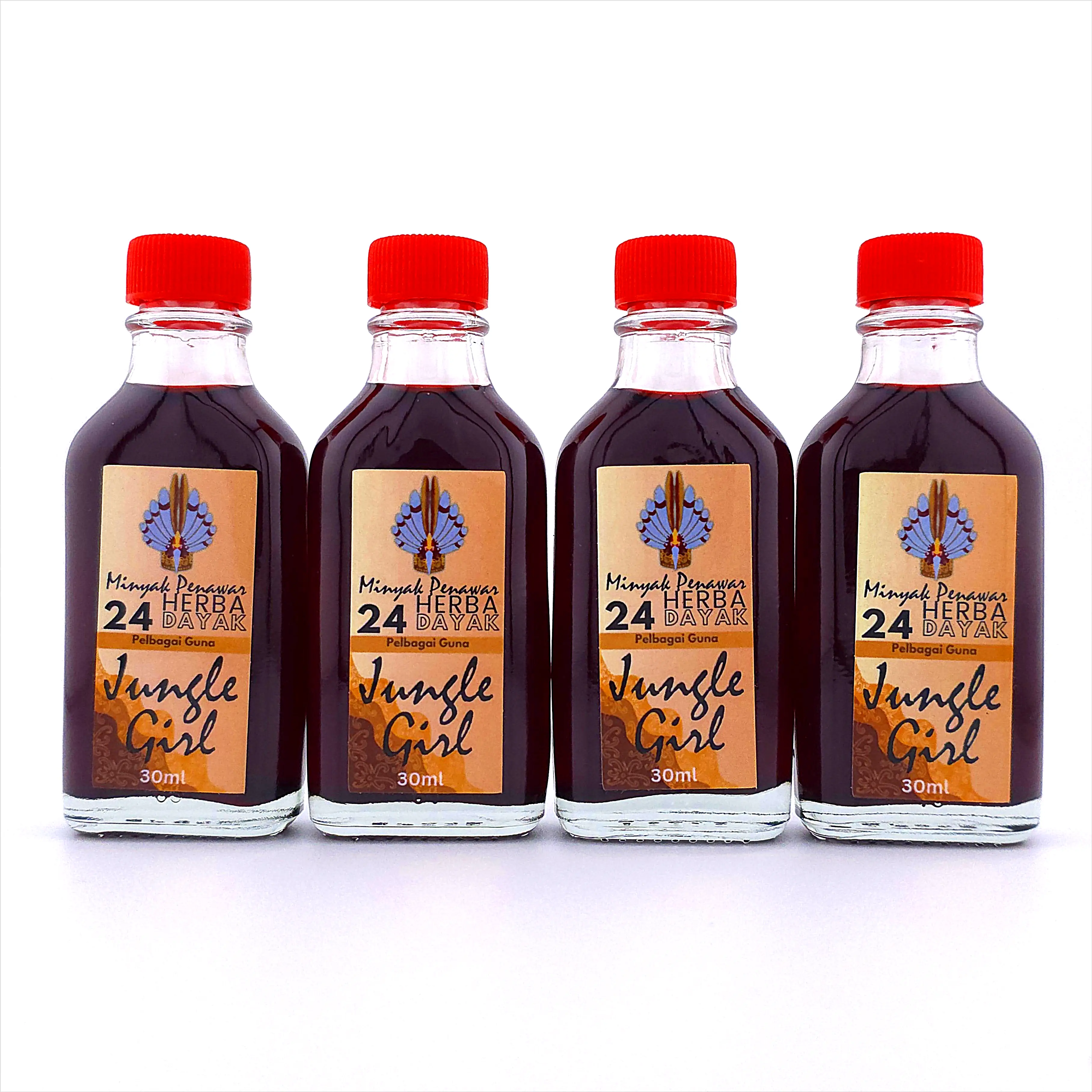 [4 Botol] Minyak Penawar Dyk JUNGLE GIRL Massage Oil 30ml JG02