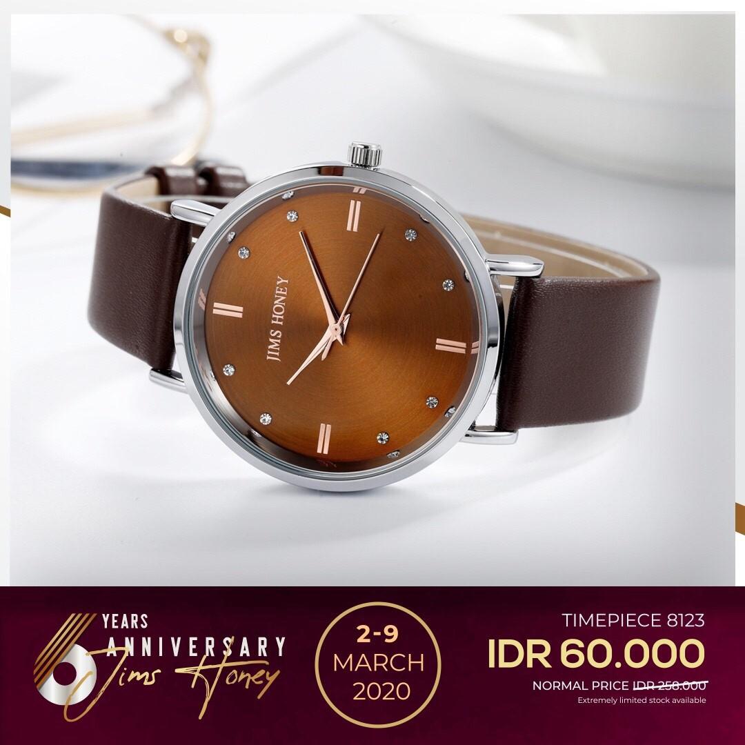 JIMS HONEY JAM TANGAN WANITA JT 8123 (FREE BOX + BATERAI)