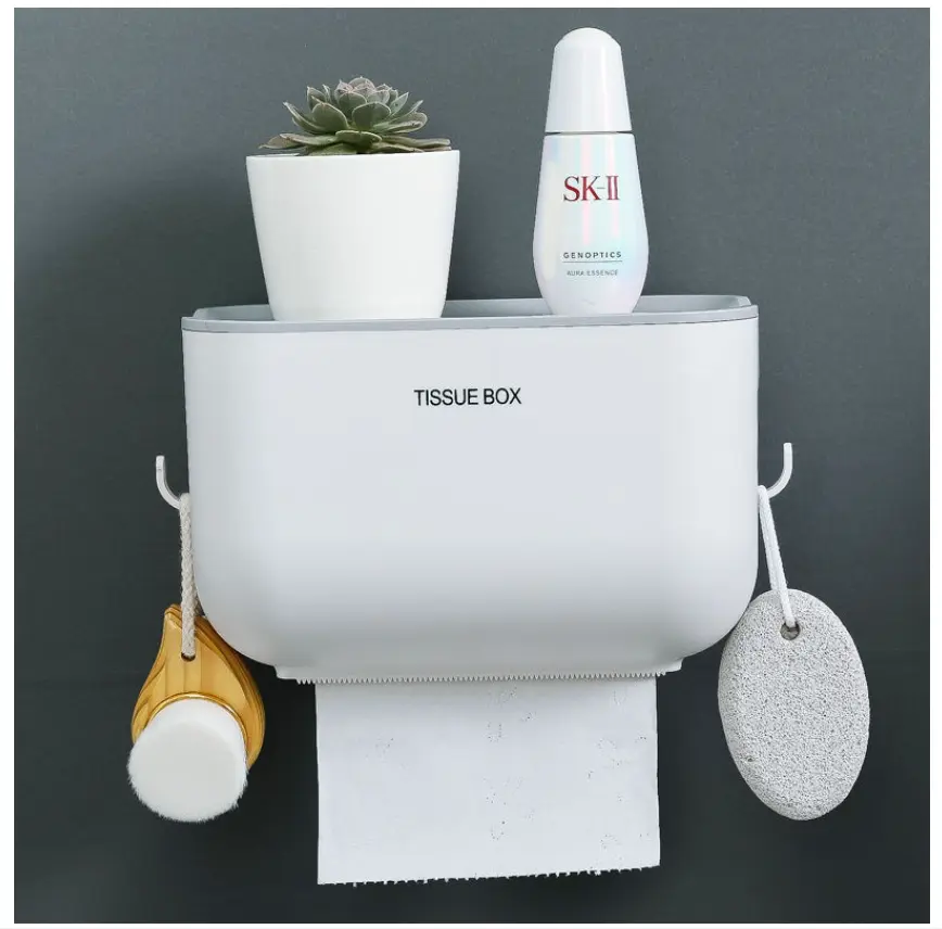 KOTAK Tisu Tissue TOILET TEMPEL STORANGE BoX TISSU HOLDER BATHROOM SERBAGUNA