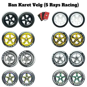 Ban Karet Diecast Hot Wheels Velg Model (5 Rays Racing)