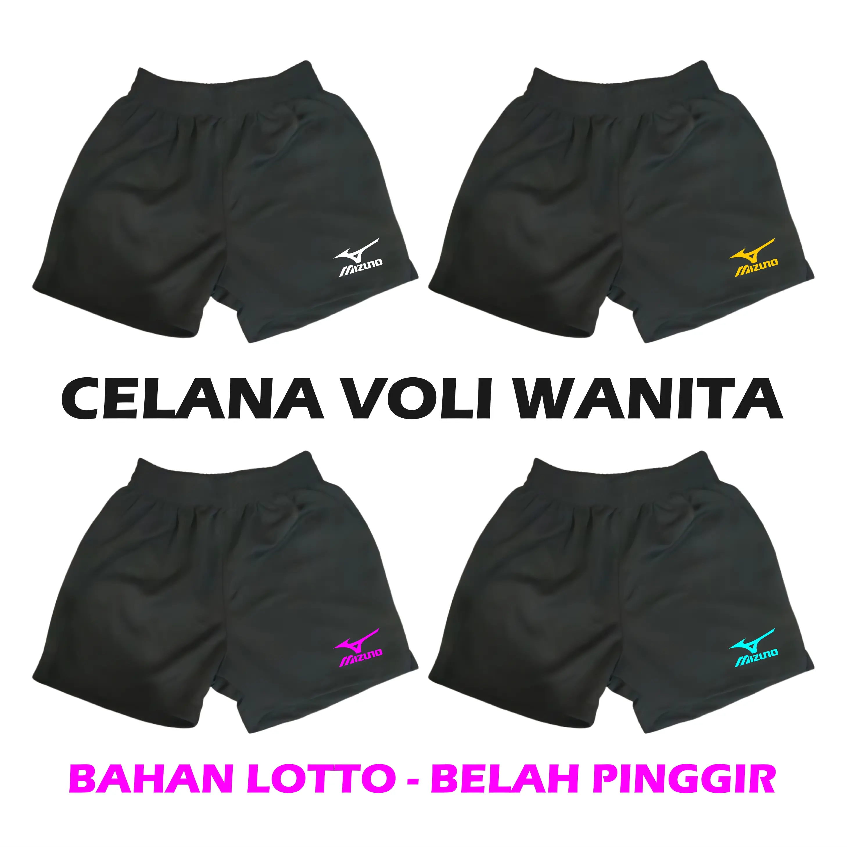 Celana Wanita Sport Voli Lotto Belah Pinggir Kolor Olahraga