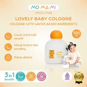 Momami Lovely Baby Cologne 100ml Parfum - Minyak Wangi Untuk Bayi & Balita bebas Alkohol Lembut Untuk Kulit Anak