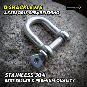 Shackle D M4 Aksesoris Spearfishing Inverter