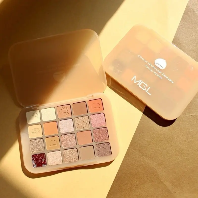 Eyeshadow dikalu Gliter matte eyeshadow 20 warna muda