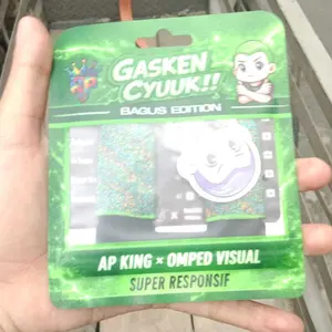Sarung Jempol AP King V4 X Omped Visual Spesial Edition! Super Responsif, Anti Keringat, Free 2 Sticker - Untuk Gaming Game Free Fire, Mobile Legends & Roblox