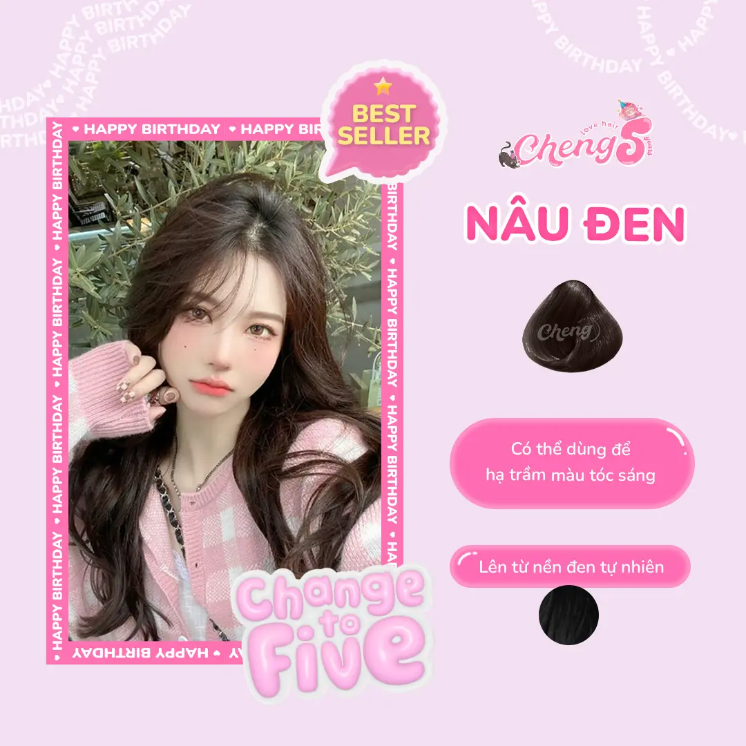 Thuốc Nhuộm Tóc Màu NÂU ĐEN Không Tẩy | Chenglovehair, Chenglovehairs