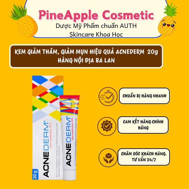 AUTH - Kem giảm thâm Acne Derm hàng nội địa balan 20g