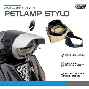 Petlamp Stylo 160 Garnish Cover Lampu Depan STYLO Cap Honda Stylo 160 EXIE ART Topi Lampu Depan Stylo CBS ABS Motorcycle